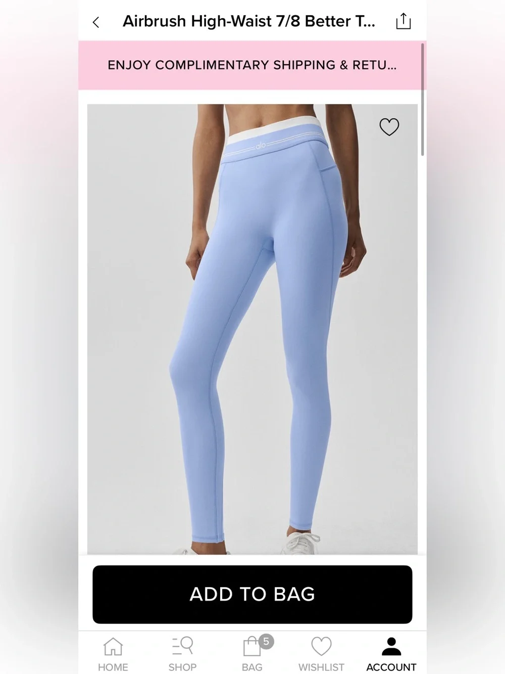 ALO Yoga - Airbrush High- Waist 7/8 Better together Legging